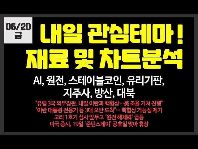 내일 관심테마! AI,원전,스테이블코인,유리기판,방산/두산에너빌리티,NAVER,카카오뱅크,카카오,한전KPS,한전기술,풍산,현대로템,디앤디파마텍,우진엔텍,우리기술