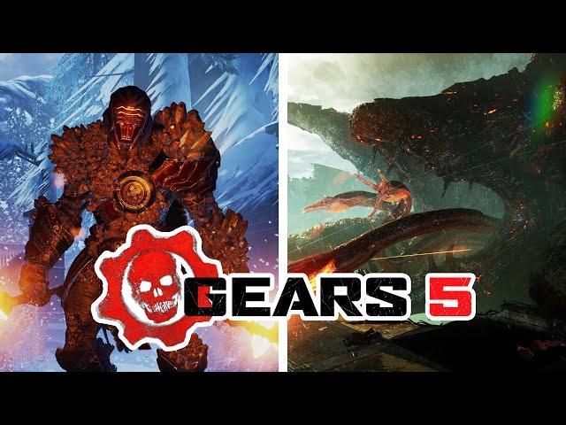 Gears of War 5 - All Bosses + Ending