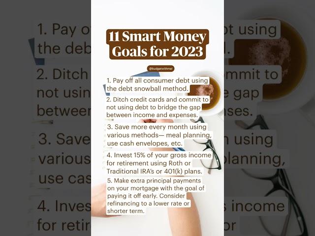 11 Finance Goals for 2023 #financegoals #moneygoals #financialgoals