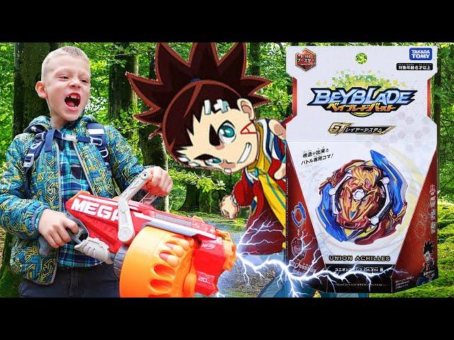 Nerf War | Beyblade Burst GT // Rise