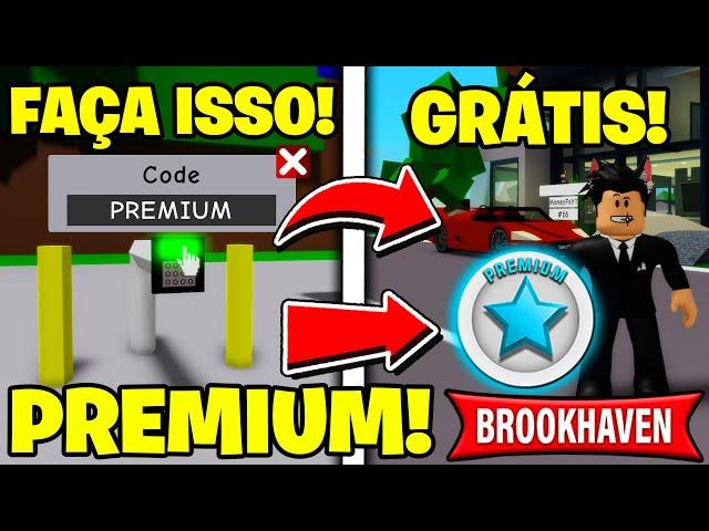 *SAIU!* COMO GANHAR PREMIUM DE GRAÇA APENAS FAZENDO ISSO NO BROOKHAVEN RP - ROBLOX