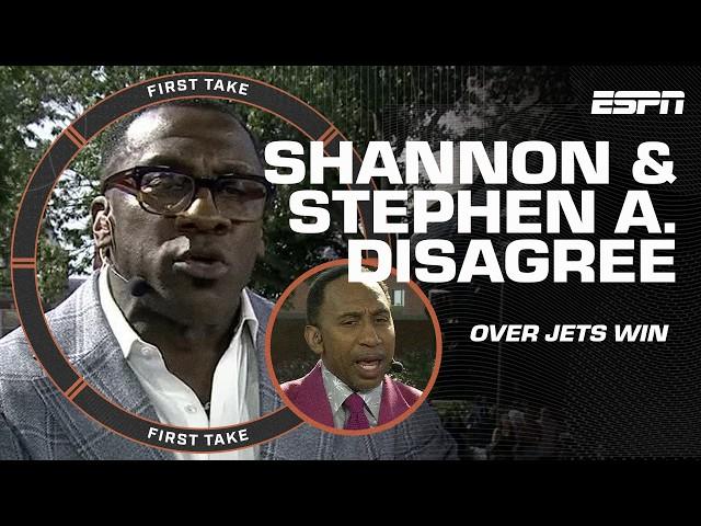 DON'T OVERREACT! ️ Shannon Sharpe DISAGREES with Stephen A. over Jets WIN! | First Take