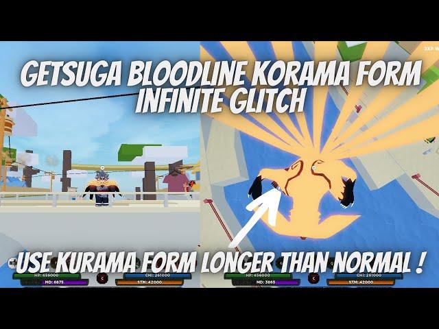 Getsuga Bloodline KORAMA FORM INFINITE GLITCH Use it Till Fixing | Shindo Life