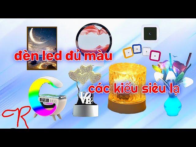 Unboxing review tổng hợp đèn led trang trí phòng ngủ bàn học tập làm việc