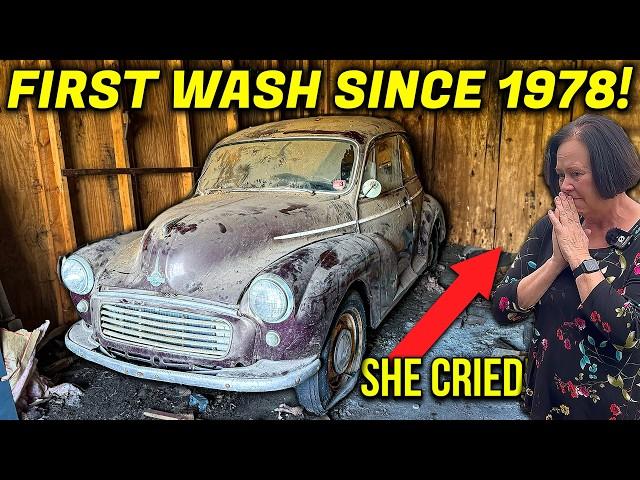 Best Owner Reaction EVER: Morris Minor 1000 | Barn Find Car Detailing