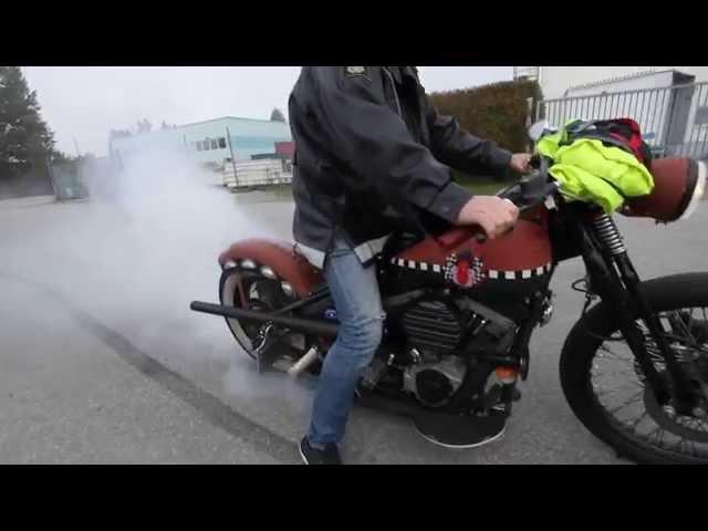 Harley Davidson burnout