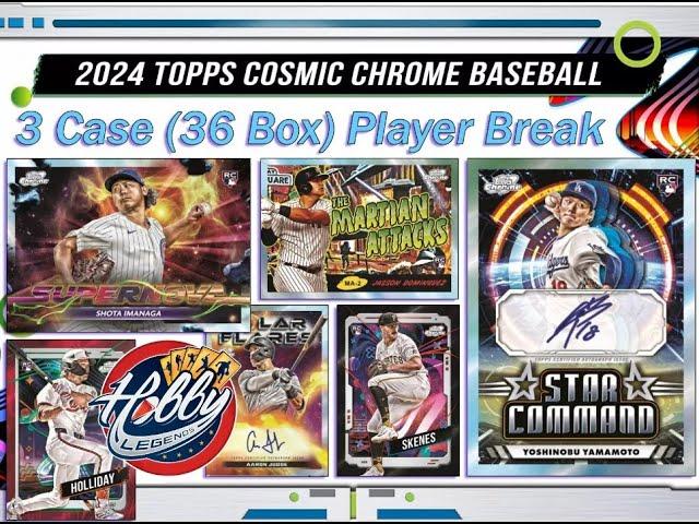 2024 Topps COSMIC CHROME 3 Case (36 Box) Player Break #3 eBay 11/23/24