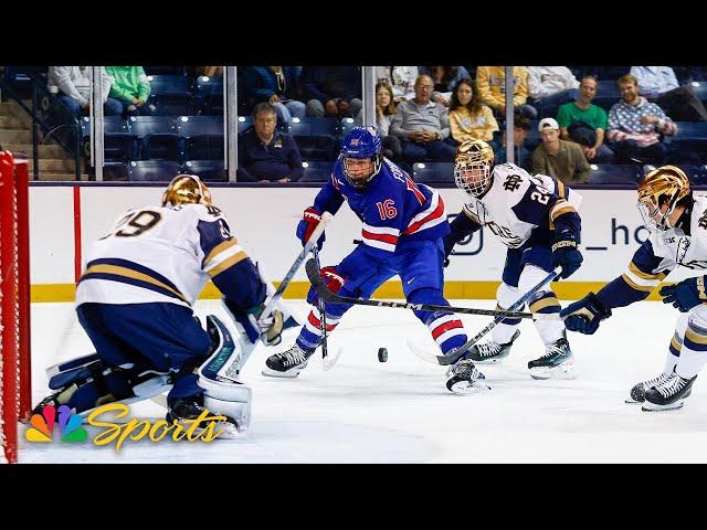 College hockey: Notre Dame vs. USNTDP | EXTENDED HIGHLIGHTS | 10/5/24 | NBC Sports