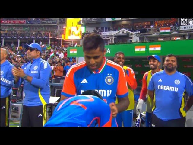 Tilak Verma touched Surya Kumar Yadav's feet while returning after the Century at No.3 in Ind vs SA