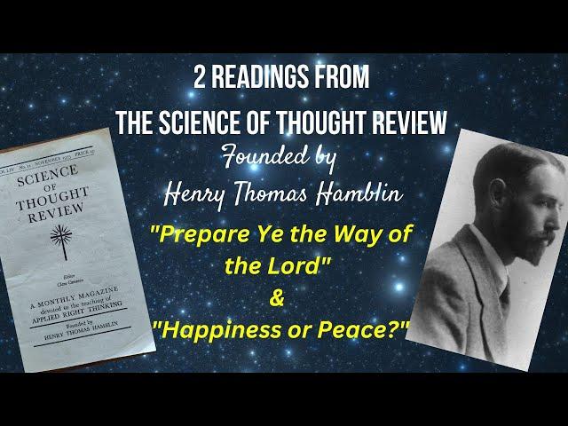 2 Readings from SCIENCE OF THOUGHT REVIEW Rare 1975 New Thought Magazine HENRY THOMAS HAMBLIN