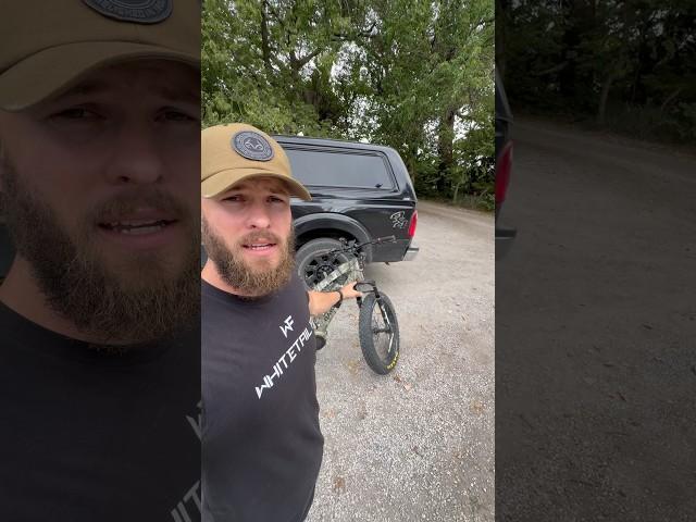 @WhitetailFit using his Bakcou Mule eBike to help his hunt!