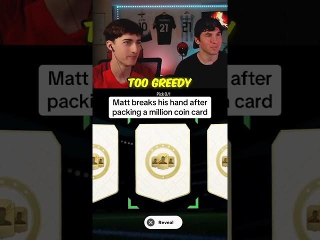 Matt Breaks His Hand While Packing A 1 Million Coin Card