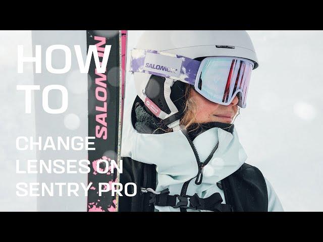 How to change your lens on Sentry Pro goggles | Salomon