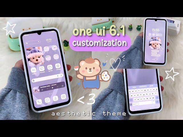 how to make your android phone aesthetic ️ Samsung Galaxy A15 🩵 setup & customization