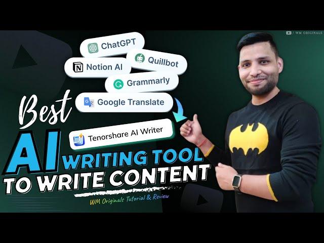 Best Free AI Writing Tools | How to Using AI to Write Content - Tenorshare AI Writer 2024