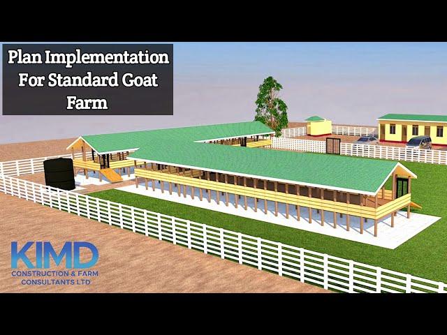 Implementation of 700 goats farm Plan |Kimd Construction | 2023