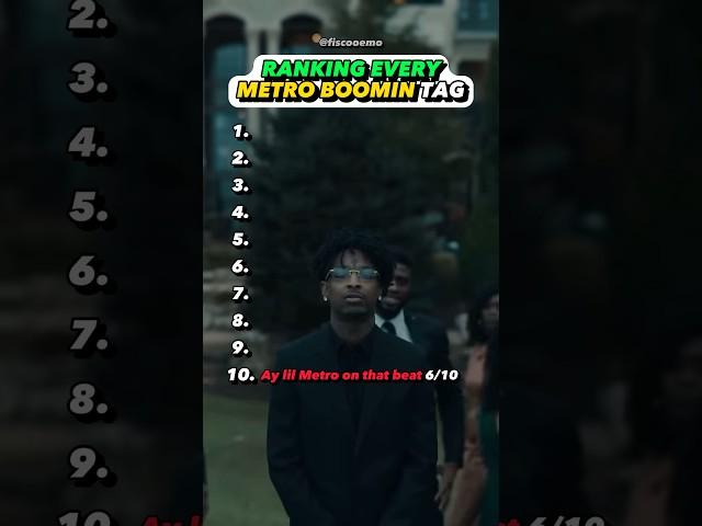 All Metro Boomin TAGS RANKED #rap #hiphop #review