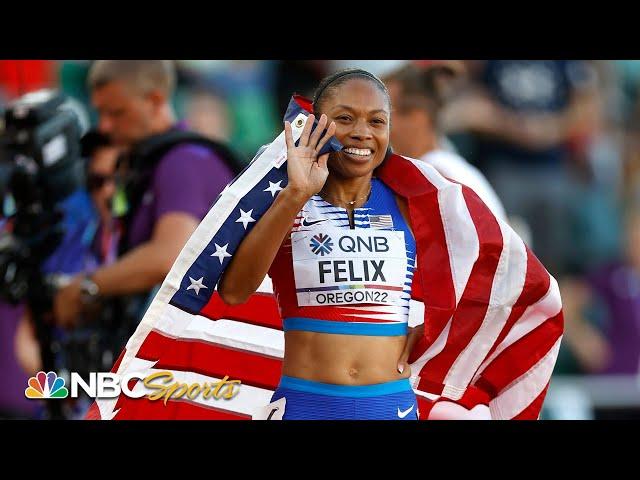 Allyson Felix's FINAL RACE comes down to thrilling finish at Worlds | NBC Sports