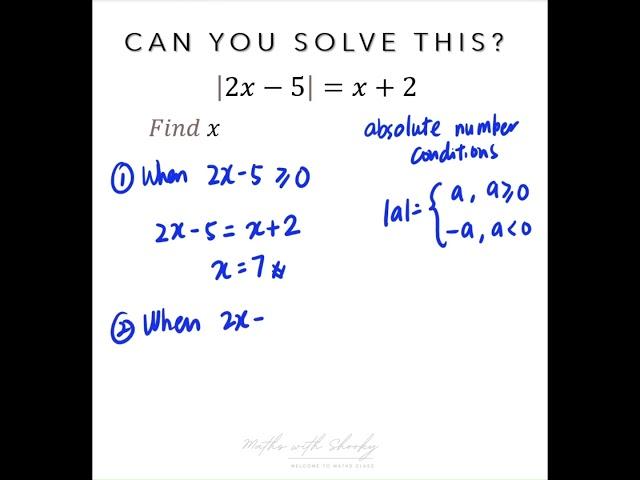 Can you solve this?  #maths #mathematics #algebra