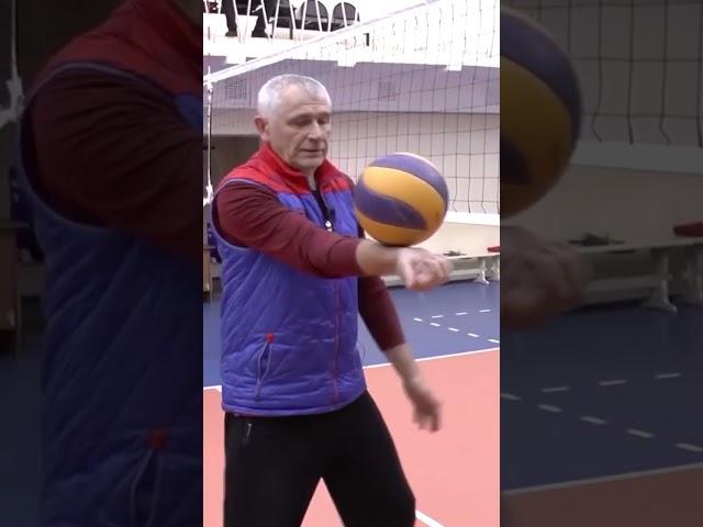 Volleyball. Training. Forearm pass or bump. How to fold your palms. Advice from the Olympic champion