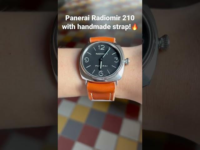 Panerai Pam 210 with handmade strap #rolex #patekphilippe #panerai #watches #sg #handmade #sg