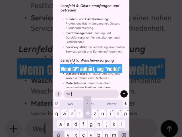 Auf die Prüfung vorbereiten mit ChatGPT: Lehrbuch zusammenfassen #prüfungsvorbereitung