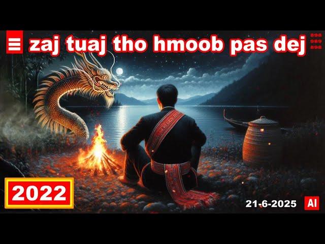 dab hais hmoob - 2022 - 21-6-2025 zaj tuaj tho hmoob pas dej, พญานาคมาเอง, Naga King came himself.