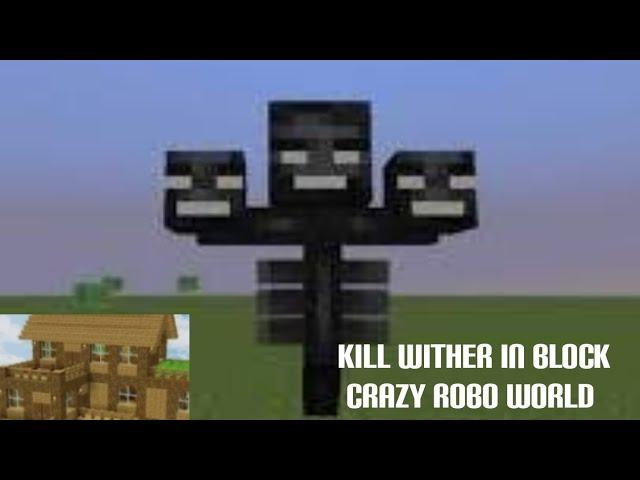 Block crazy robo world survival series part 16 with friends kill wither