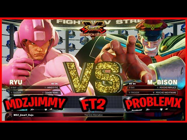 SFV CE MDZ_JimmY (Ryu) vs ProblemX (Bison) Fighting Games Replays