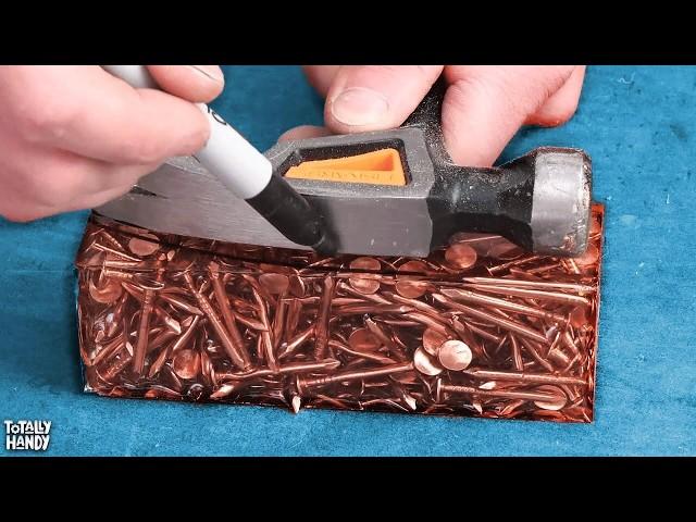 Building a Hammer from Nails and Epoxy Resin?!