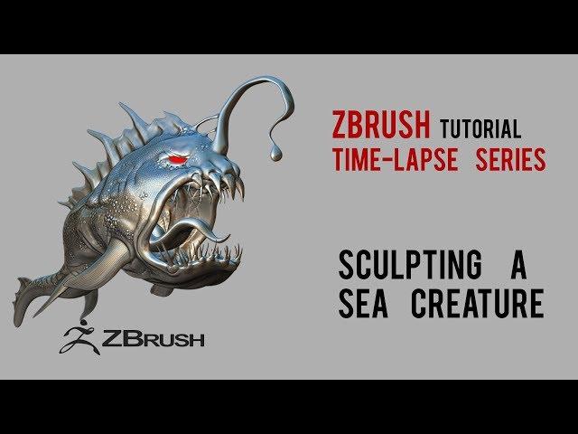 SPEED SCULPT : Angler Fish Creature ( Timelapse )