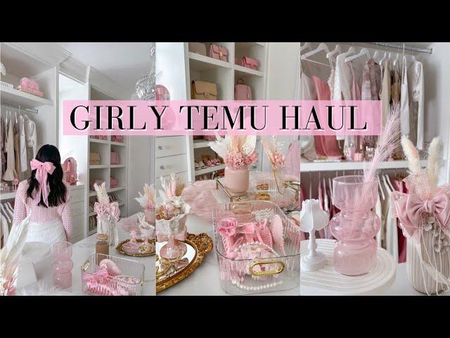 HUGE GIRLY TEMU HAUL!-SLMISSGLAM