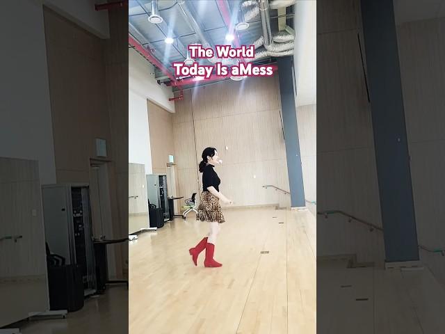 더 월드 투데이 이즈 어 메스/#고산노인복지관 #강사최은희 #초급라인댄스2반#리믹스#올드팝송#스텝설명