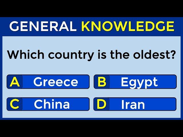 Are You Good At General Knowledge? | Take This 25-question Quiz To Find Out! #challenge 117