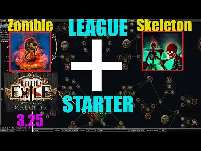 【Path of Exile 3.25】Skeleton + Zombie League Starter Necromancer 4 Settlers League - 1241