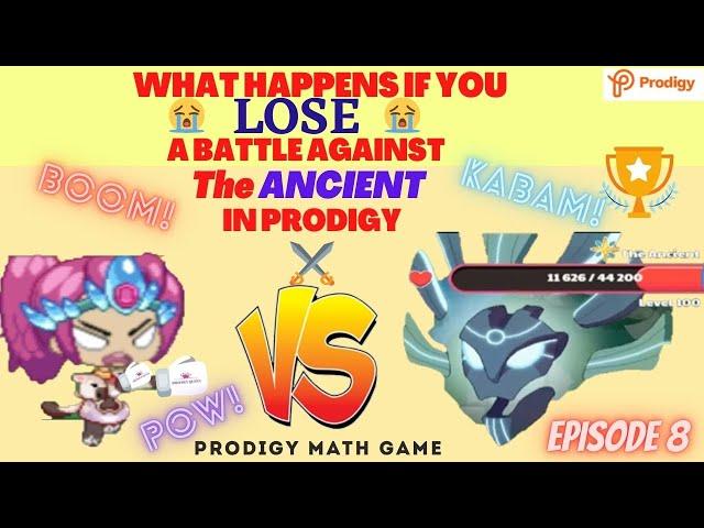 PRODIGY MATH GAME | What Happens if you lose a BATTLE against ANCIENT in Prodigy | HARMONY ISLAND.