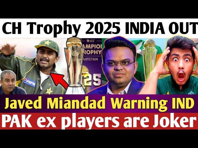 PAKINDIA not Safe in PAK 100% Javed miandad Warning to INDIAN team for CHAMPIONS LEAGUE 2025 in PAK