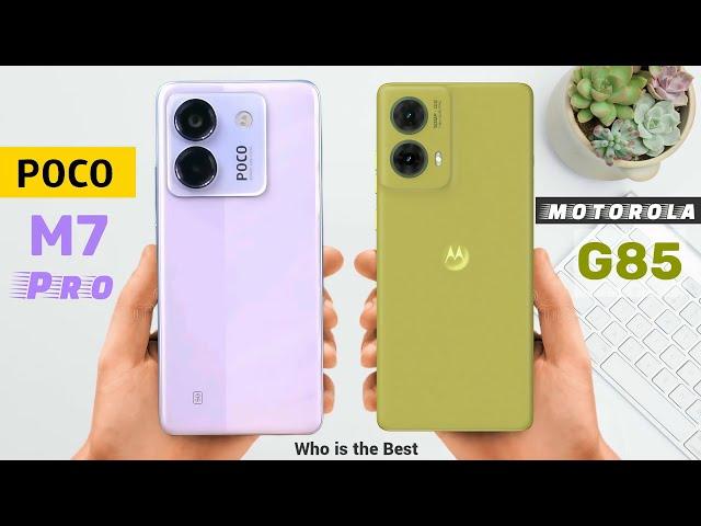 POCO M7 Pro 5G vs Motorola G85 full Comparison | Poco M7 Pro ₹14,999 | G85 ₹17,999 |Which is Better?