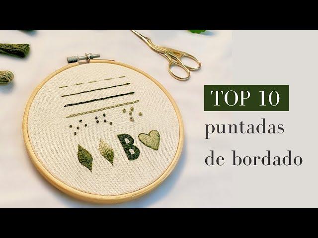 Tutorial de bordado para principiantes | Top 10 puntadas básicas