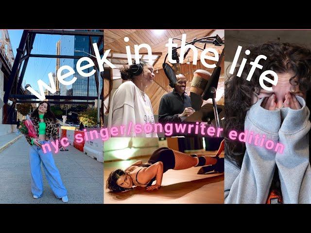 WEEK IN THE LIFE AS A SINGER/SONGWRITER IN NYC (studio sessions, breakdowns, performances)