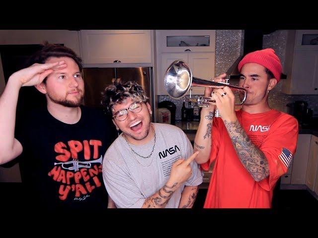 I Taught Kian & Jc How to Play Trumpet