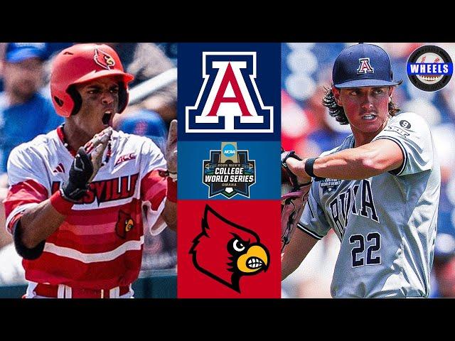 Arizona vs Louisville (Crazy!) | Elimination Game College World Series | 2025 College Baseball