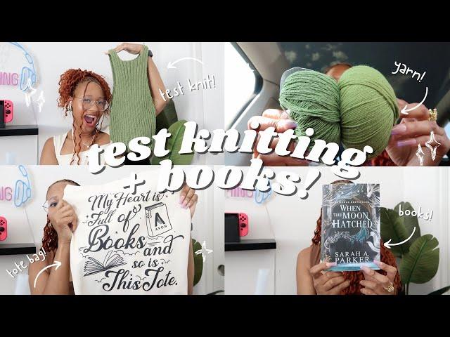 working on a dress test knit, going to events with my sisters, + books! | knit vlog #52