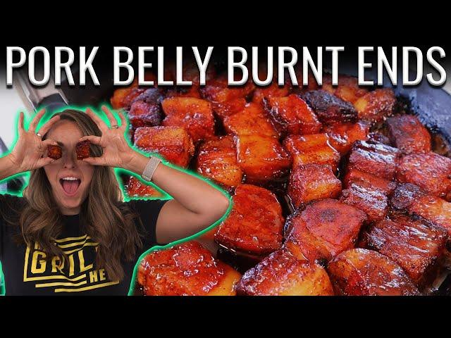 MAPLE BOURBON Pork Belly Burnt Ends!!