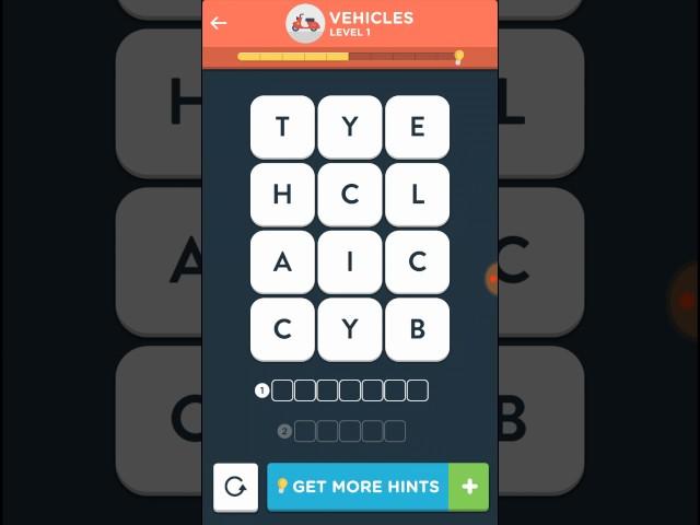 Wordbrain 2 Professional Vehicles Level 1-5 Answers Walkthrough