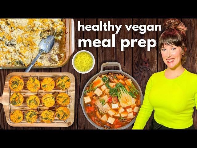 Healthy High Protein Meal Prep! 5 Vegan Recipes I'm Eating This Week