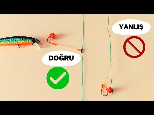 Dolaşmayan Olta Kösteği ile Olta Takımı Hazırlama | Yemli Olta Takımı | T Düğümü