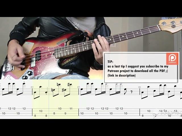 Electric Light Orchestra - Last Train to London BASS COVER + PLAY ALONG TAB + SCORE PDF