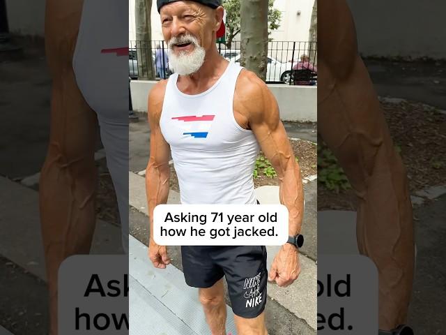 Asking 71 year old how he got jacked. #inspiration #workout #nyc #pullup #fitness #motivation