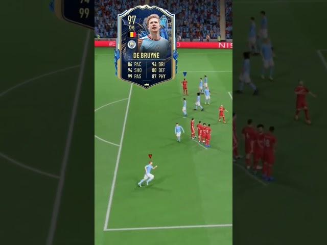 nice goal for de bruyne⭐#short#fifa23#football#goals#mancity#debruyne